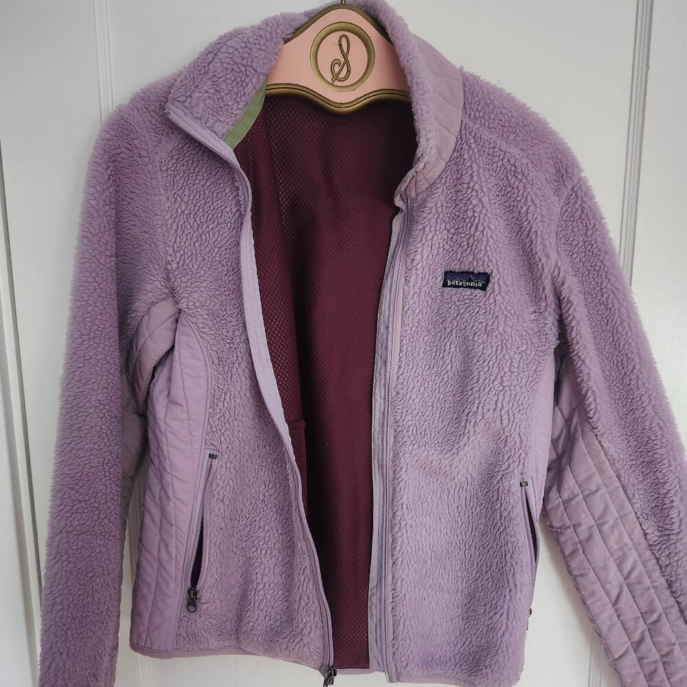 Vintage Patagonia Lavender Full Zip Fleece in Medium, Good Condition